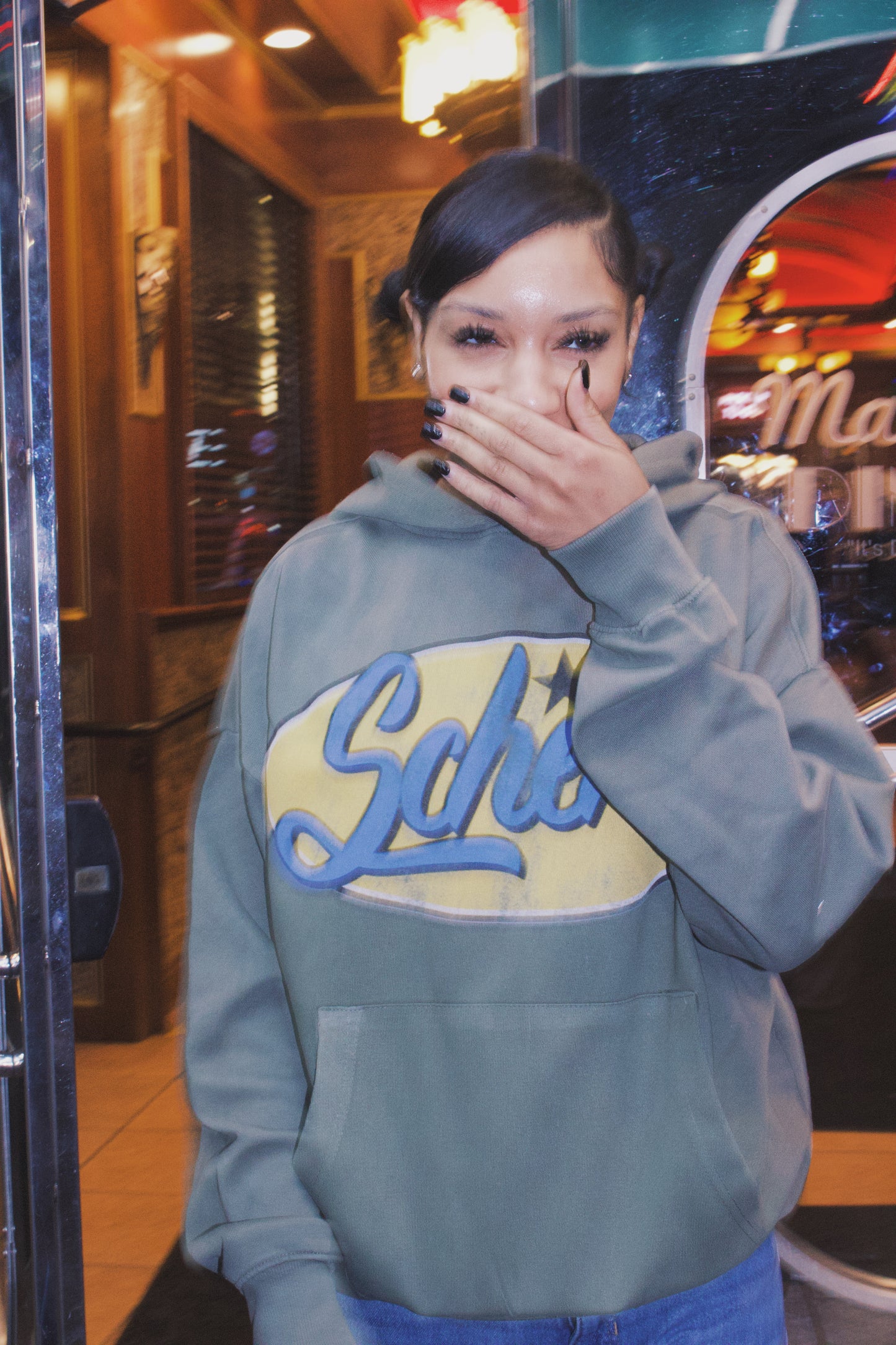 Box Logo Scheme hoodie