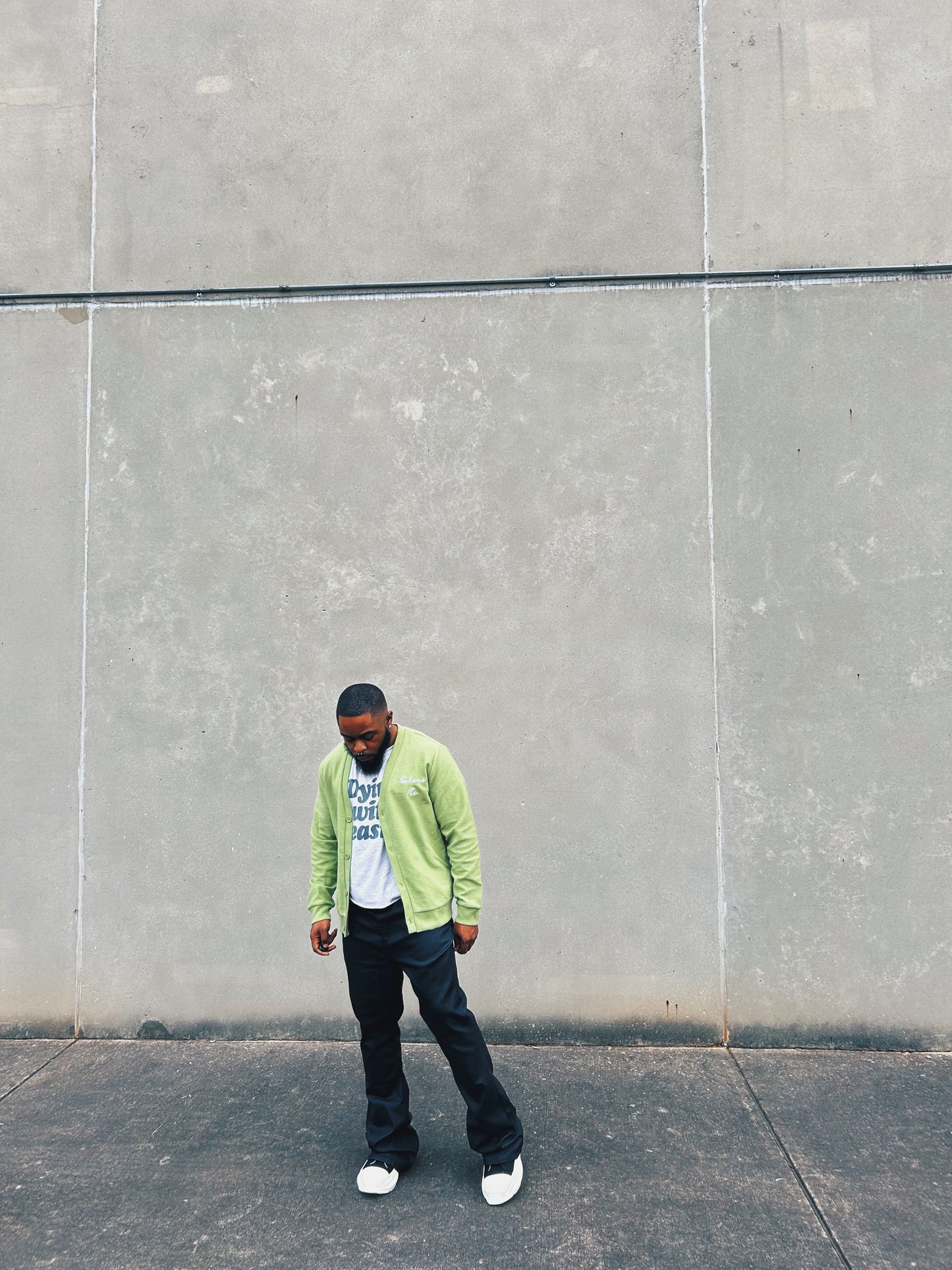 Green Woolly Cardigan