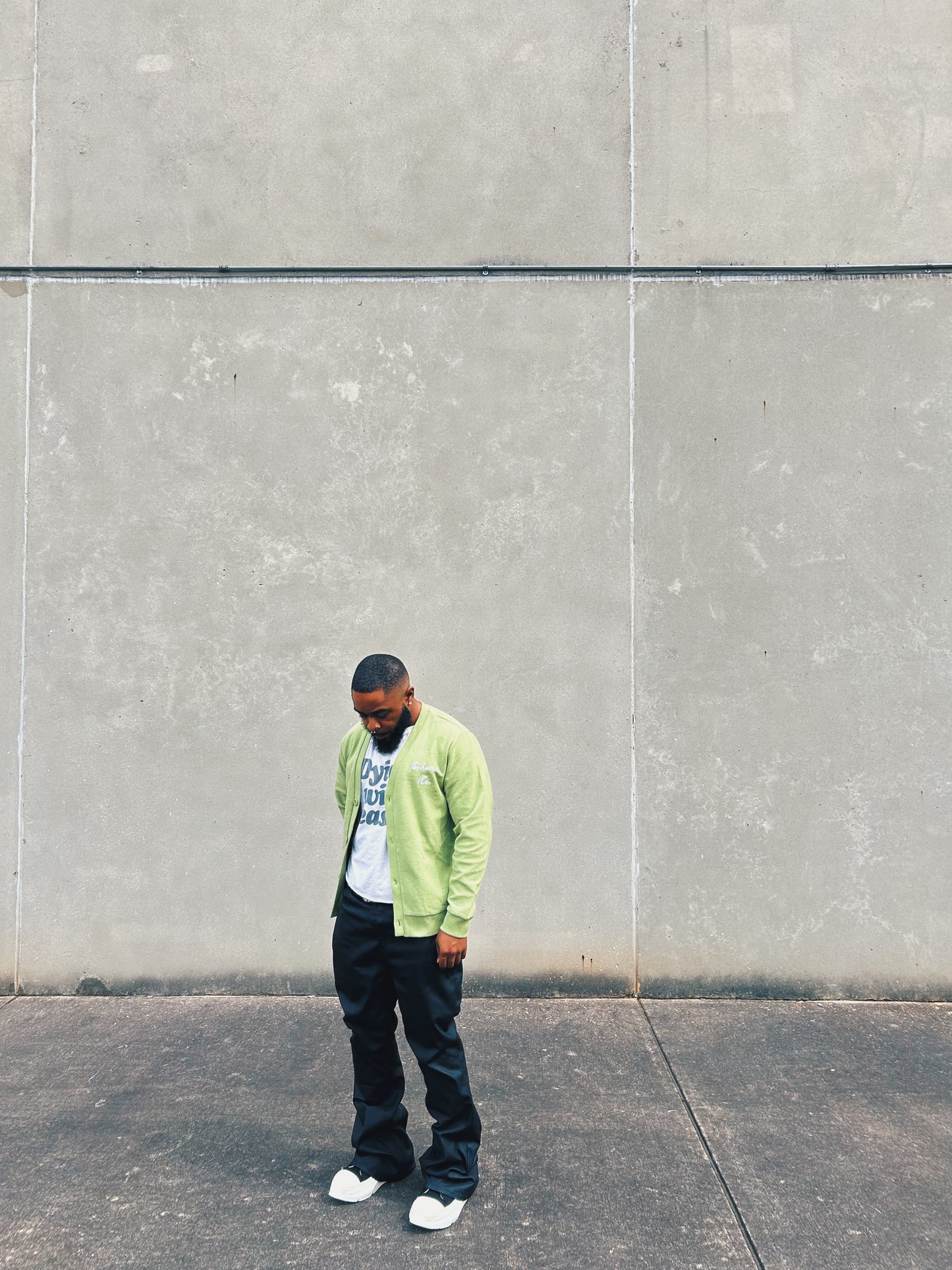 Green Woolly Cardigan